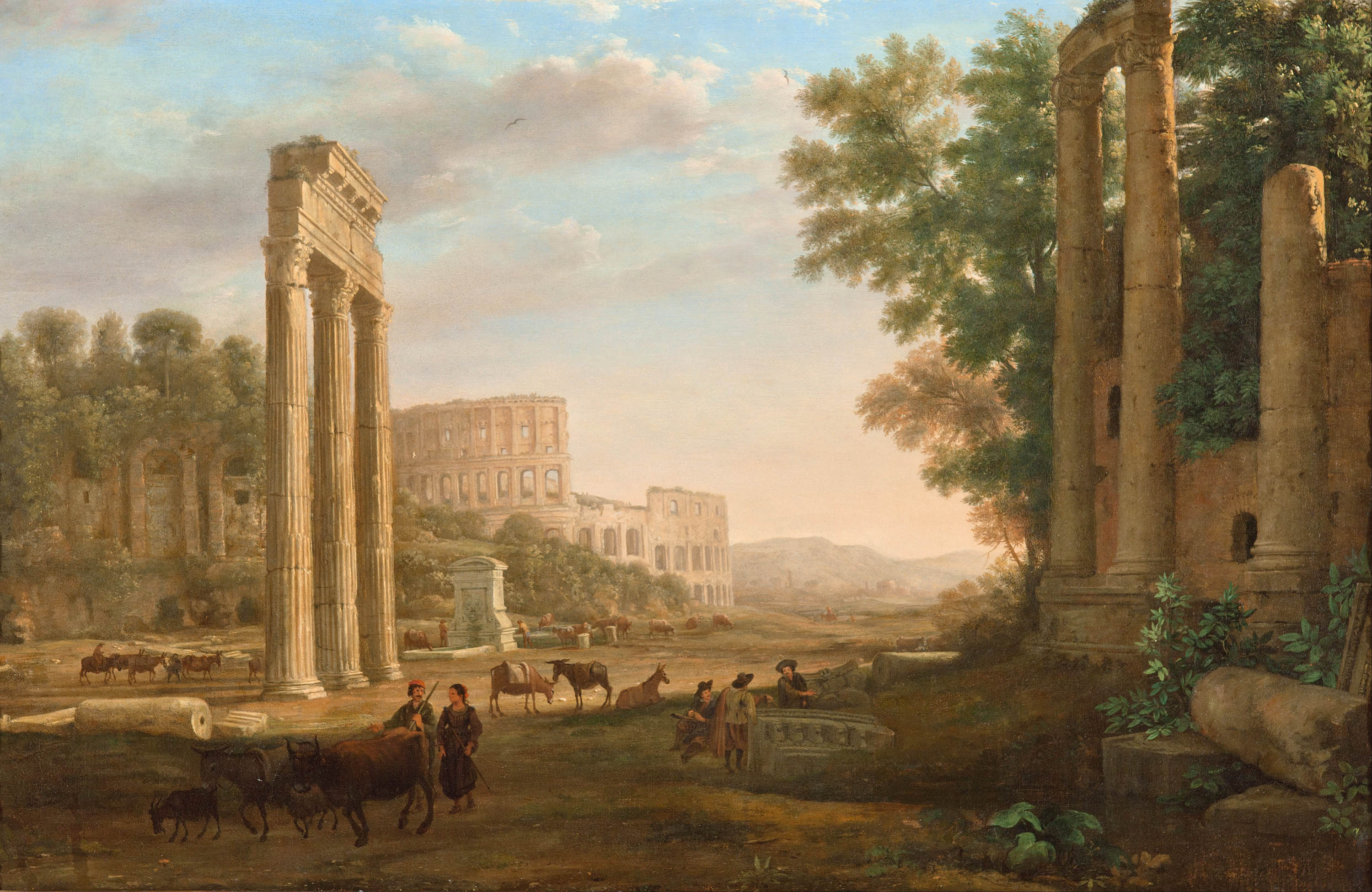 Claude Lorrain, Fantaise avec ruines de Rome